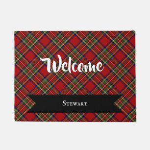 Felpudo Royal Stewart Clan Scottish Tartán Plaid Pattern