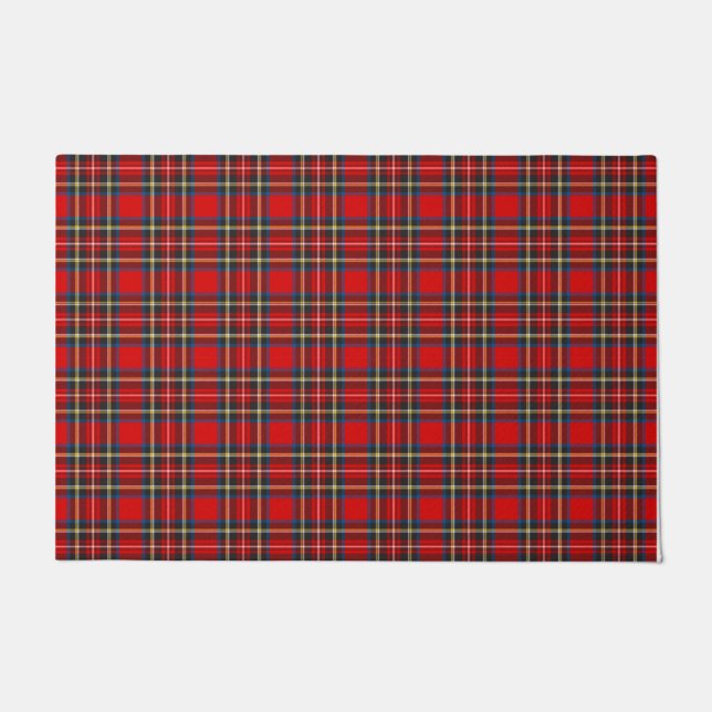 Felpudo Royal Stewart Tartan Plaid Scottish Pattern (Anverso)