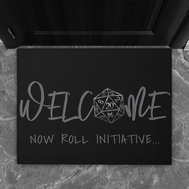 Felpudo RPG Dice | Bienvenida a Fantasy Tabletop Retro Gam (Subido por el creador)