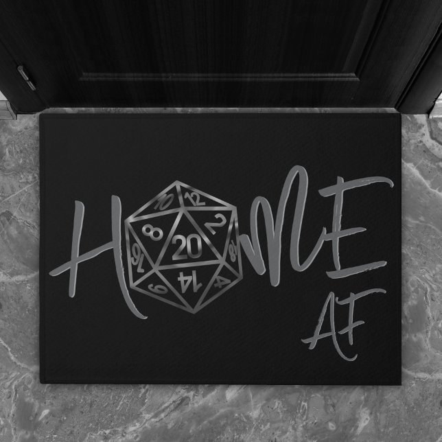 Felpudo RPG Home AF | Fantasía Tabletop Retro Gamer Dice (Subido por el creador)