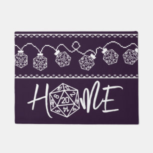 Felpudo RPG Luces Purple   Fantasía Tabletop Gamer Dice