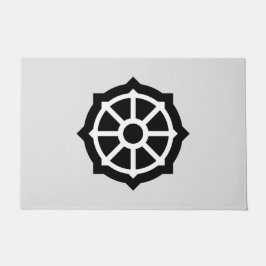 Felpudo Rueda de Dharma (Budismo, hinduismo)