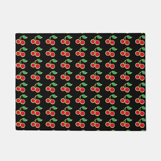 Felpudo Rueda de Doormat Retro Cherries (Anverso)