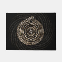 Rueda de felicitación con ouroboros