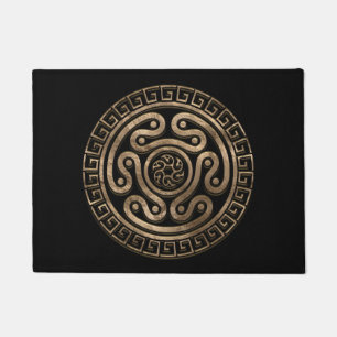 Felpudo Rueda de Hecate Negra y Oro