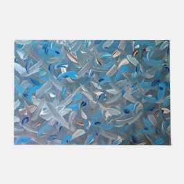 Felpudo Rueda exterior azul turbia