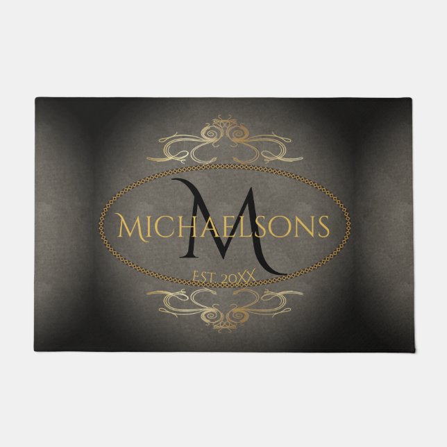 Felpudo Rústico nombre de elegancia del viejo mundo | Inic (Anverso)