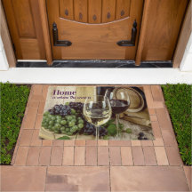 Rústico Vino Rojo y Blanco Gafas de uva