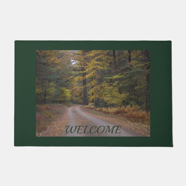 Felpudo "Ruta forestal en otoño" Doormat (Anverso)