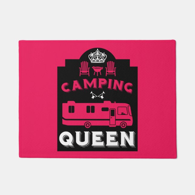 Felpudo RV Camping Queen USA (Anverso)