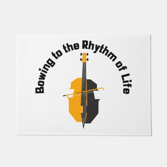 Felpudo Sacudiendo al ritmo de la vida Cello (Anverso)