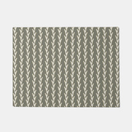 Felpudo Sage Green Jagged Stripes