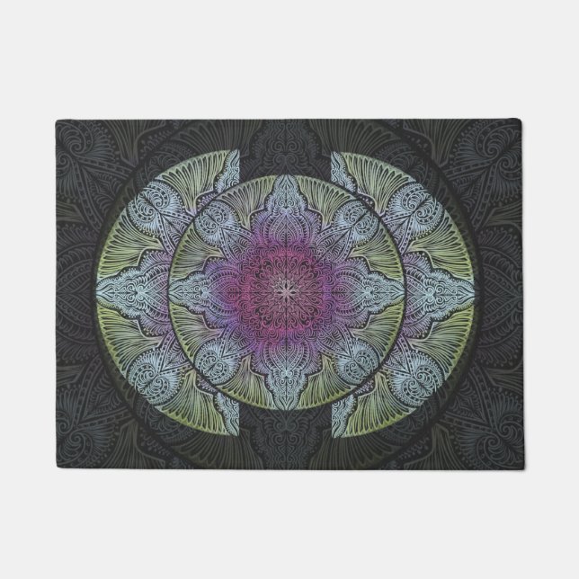 Felpudo Sagrado Bloom Mandala (Anverso)