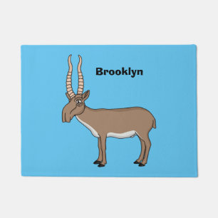 Felpudo Saiga antelope personalizado ilustracion