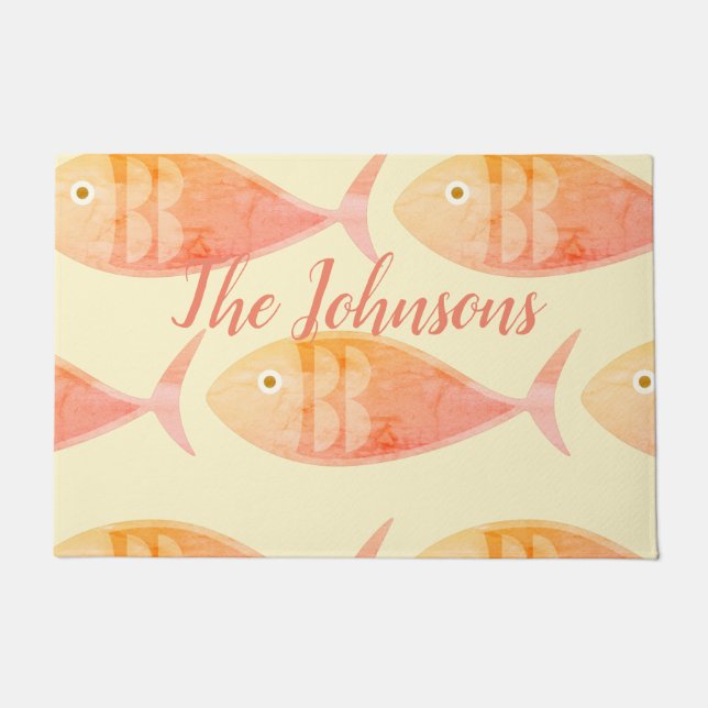 Felpudo Salmon Fish Group (Anverso)