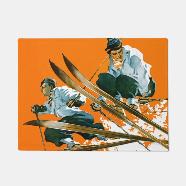 Felpudo Saltos de esquí por soldadura en esquí (Anverso)