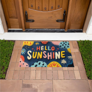 Felpudo Saludable Saludo "Hello Sunshine"