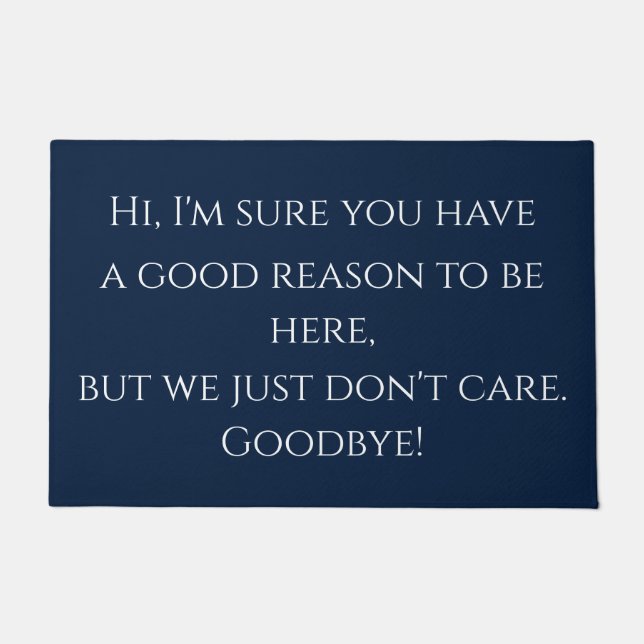 Felpudo Saludo grosero divertido (Anverso)