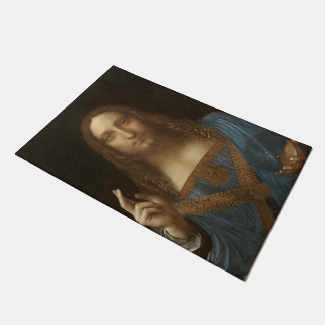 Felpudo Salvator Mundi (Salvador del Mundo) (da Vinci) (Angular)