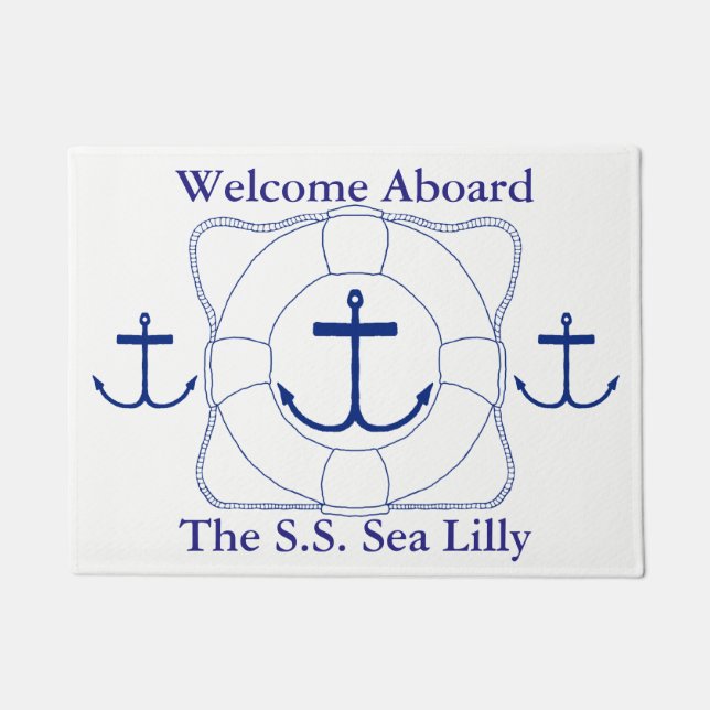 Felpudo Salvavidas y tapicería de puerta de anclaje (impre (Anverso)