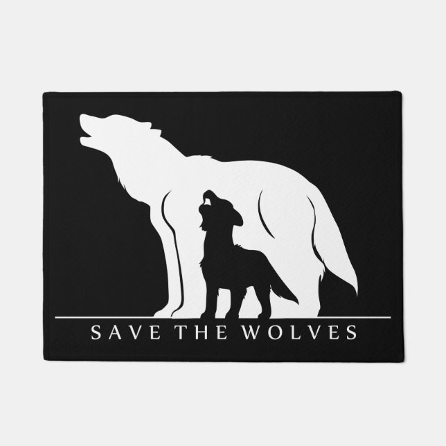 Felpudo Salvemos a los lobos (Anverso)