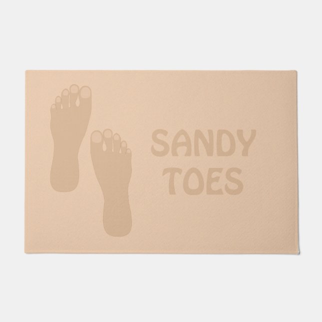Felpudo Sandy Toes Beach House Door Mat (Anverso)