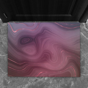 Felpudo Sangria Strata Moody Pink y Purple Luxe Agate