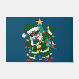Felpudo Santa Claus afroamericana Navidades feos Pajama