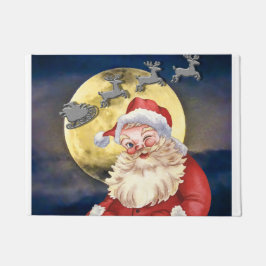 Felpudo Santa Cláusula y reno