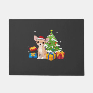 Felpudo Santa divertido Chihuahua perro árbol de Navidad r