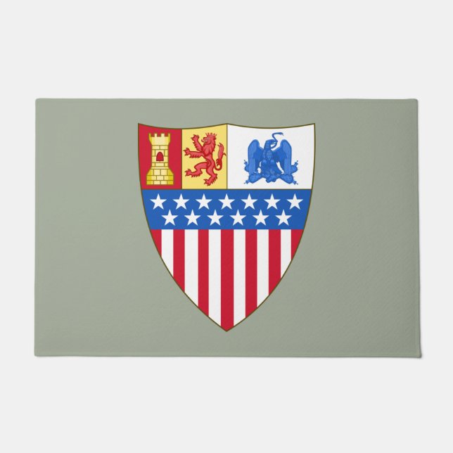 Felpudo Santa Fe, Nuevo México (Escudo de armas) (Anverso)