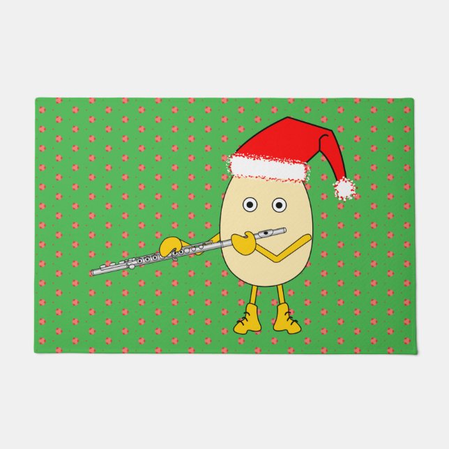 Felpudo Santa Hat Flute Egghead (Anverso)