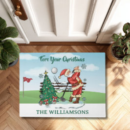 FELPUDO SANTA JUEGA AL GOLF ANTE SUS NAVIDADES