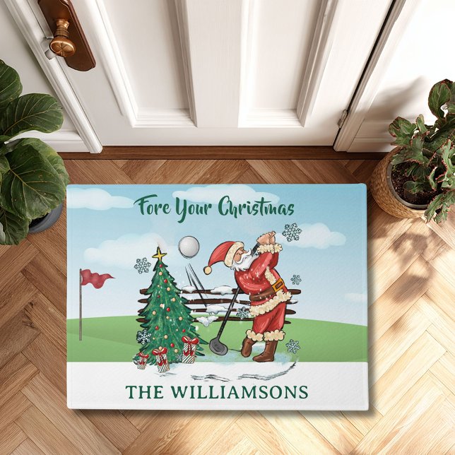 FELPUDO SANTA JUEGA AL GOLF ANTE SUS NAVIDADES (Subido por el creador)