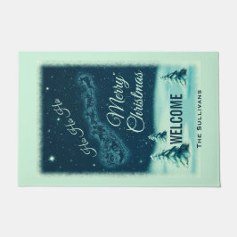 Felpudo Santa y sus Navidades de renos