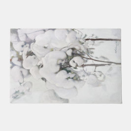 Felpudo Saplings de pinos cubiertos de nieve (por Pekka Ha