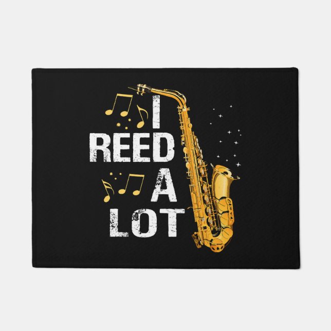 Felpudo Saxofón divertido (Anverso)