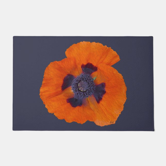 Felpudo Scarlet Naranja Poppy 1 (Anverso)
