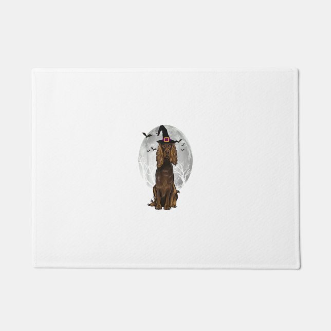 Felpudo Scary Boykin Spaniel Perro Gorra de Brujas Hallowe (Anverso)