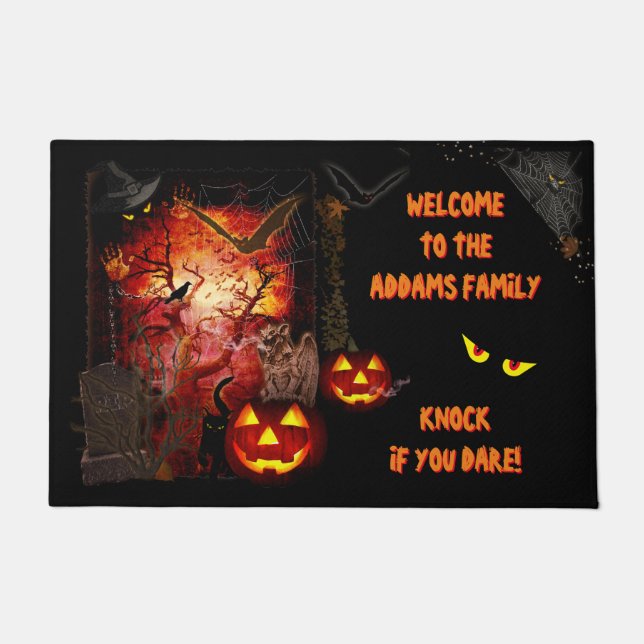 Felpudo Scary Halloween Door Mat (personalizable) (Anverso)