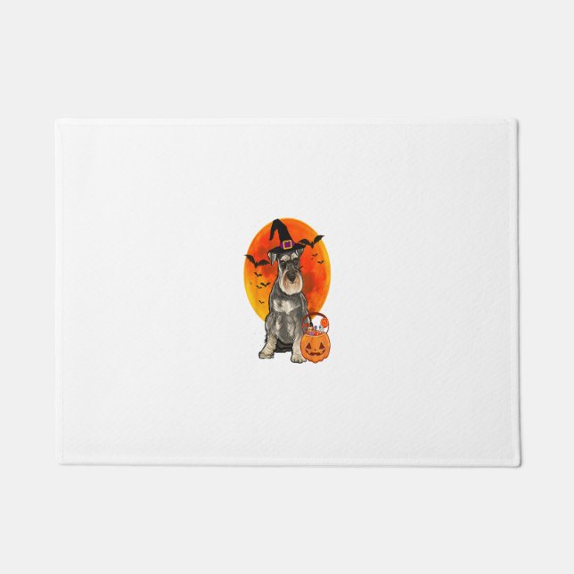 Felpudo Schnauzer Jack O Lantern P (Anverso)