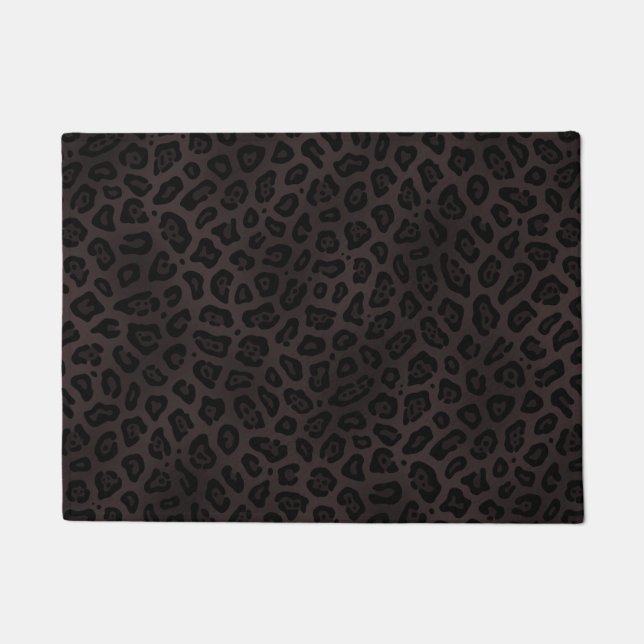 Felpudo Schwarze Jaguar Flecken Druck (Anverso)