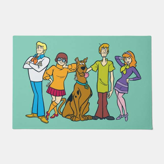Felpudo Scooby-Doo | Grupo entero 14 Mystery Inc (Anverso)