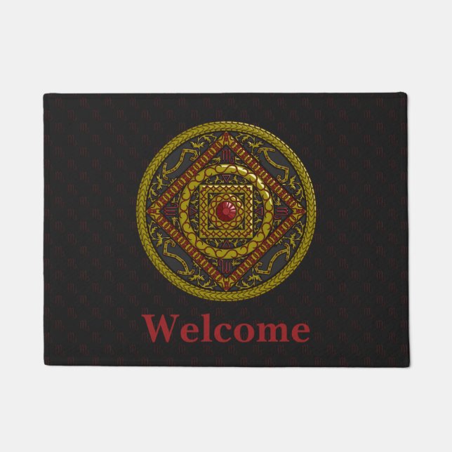 Felpudo Scorpio Mandala Doormat (Anverso)