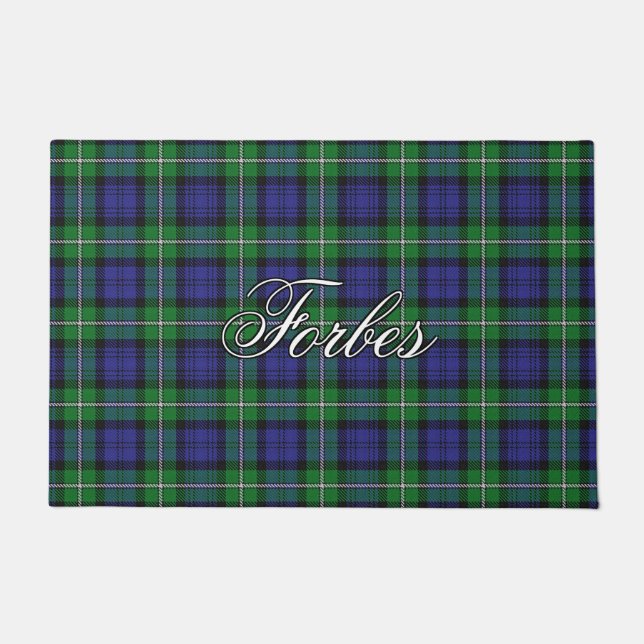 Felpudo Scots Vista Clan Forbes Tartan Plaid (Anverso)