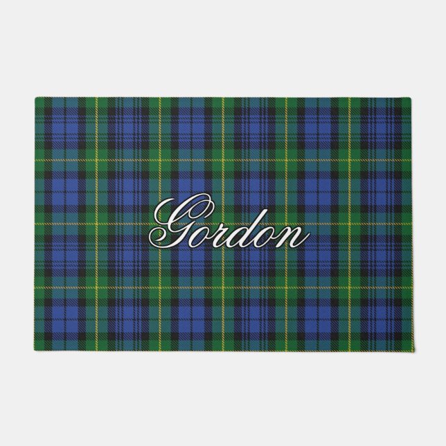 Felpudo Scots Vista Clan Gordon Tartan Plaid (Anverso)