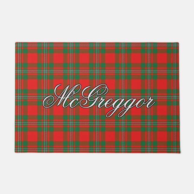 Felpudo Scots Vista Clan Gregor MacGregor Tartan Plaid (Anverso)