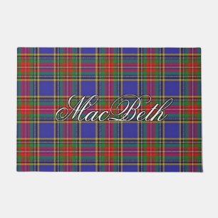 Felpudo Scots Vista Clan MacBeth Tartan Plaid