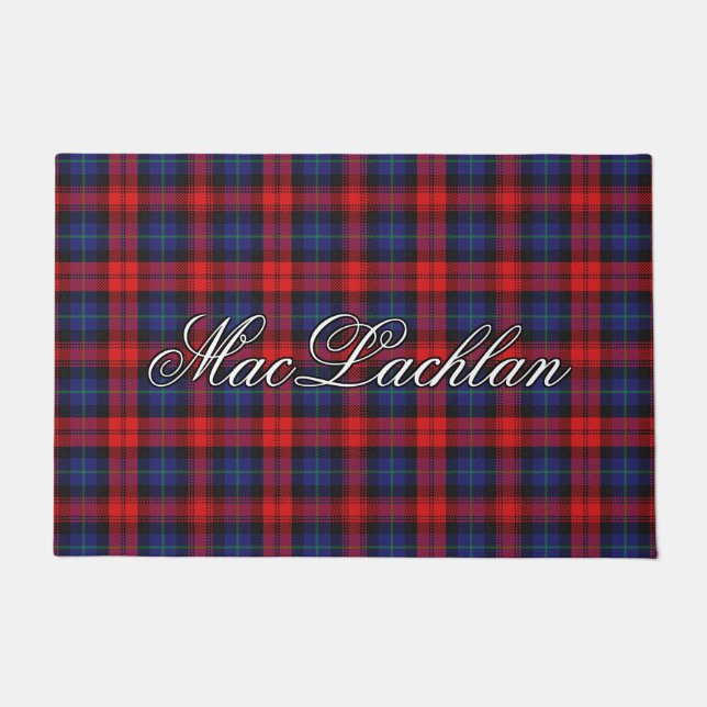 Felpudo Scots Vista Clan MacLachlan Tartan Plaid (Anverso)