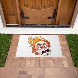 Felpudo Scovillelicous Fire Head Door Mat